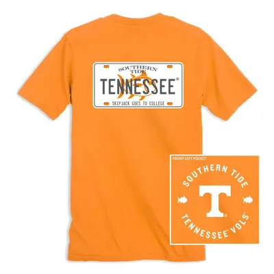 Vols | Tennessee Southern Tide License Plate Tee Alumni Hall