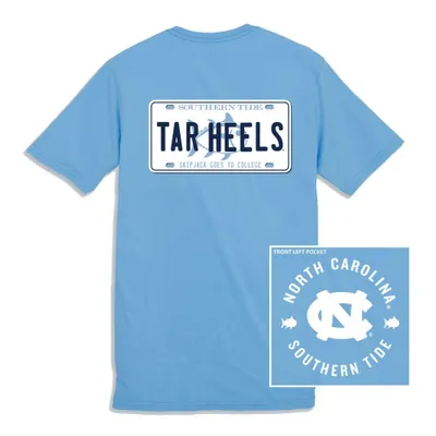 Unc | Southern Tide License Plate Tee Alumni Hall