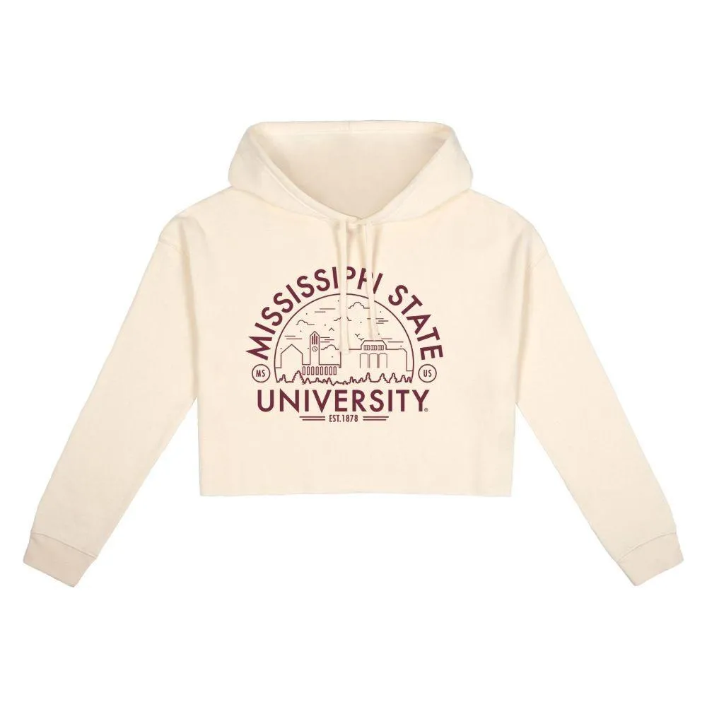 Bulldogs | Mississippi State Uscape Women's Voyager Cropped Hoodie Alumni Hall