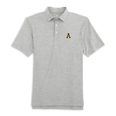 App | Appalachian State Southern Tide Driver Space Dye Performance Polo Alumni Hall