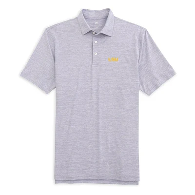 LSU Southern Tide Driver Space Dye Performance Polo