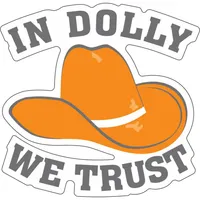  Ahs | 4 Inch In Dolly We Trust Cowboy Hat Decal | Alumni Hall