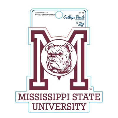 Mississippi State Blue 84 Vault Bulldog in M Decal