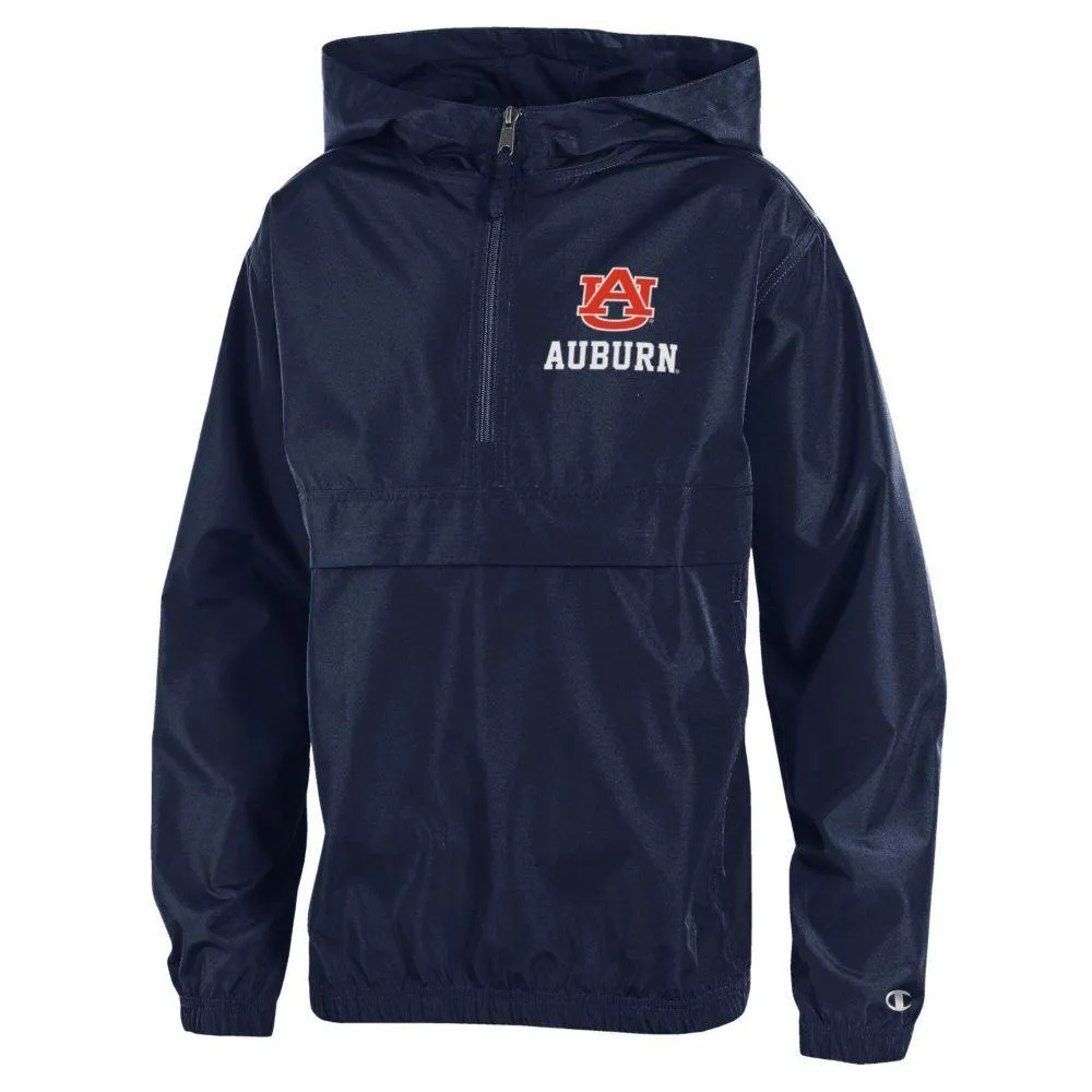 Aub | Auburn Champion Youth Pack And Go Pullover Alumni Hall