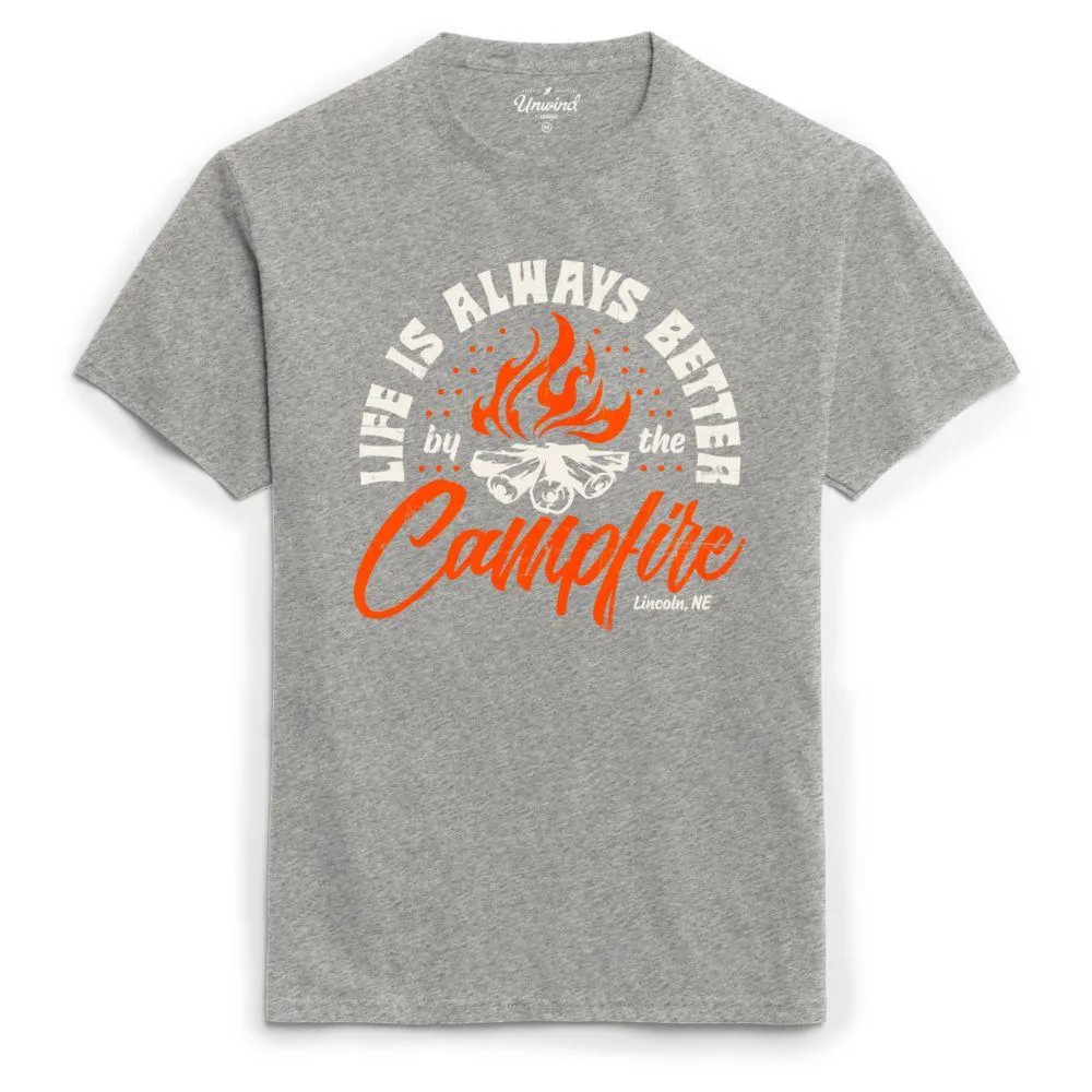 League Lincoln Life is Better by the Campfire Short Sleeve Tee