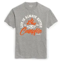 League Lincoln Life is Better by the Campfire Short Sleeve Tee