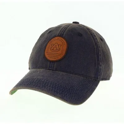  Aub | Auburn Legacy Leather Patch Adjustable Hat | Alumni Hall