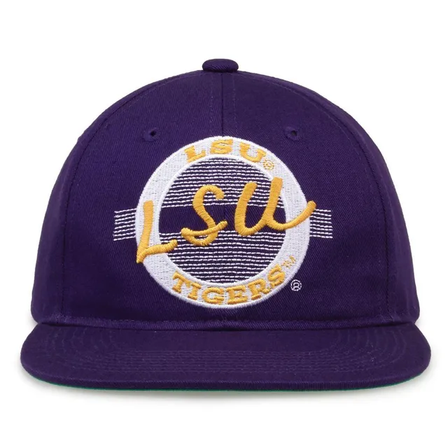 LSU Tigers The Game Retro Bar High Profile Snapback Hat - White