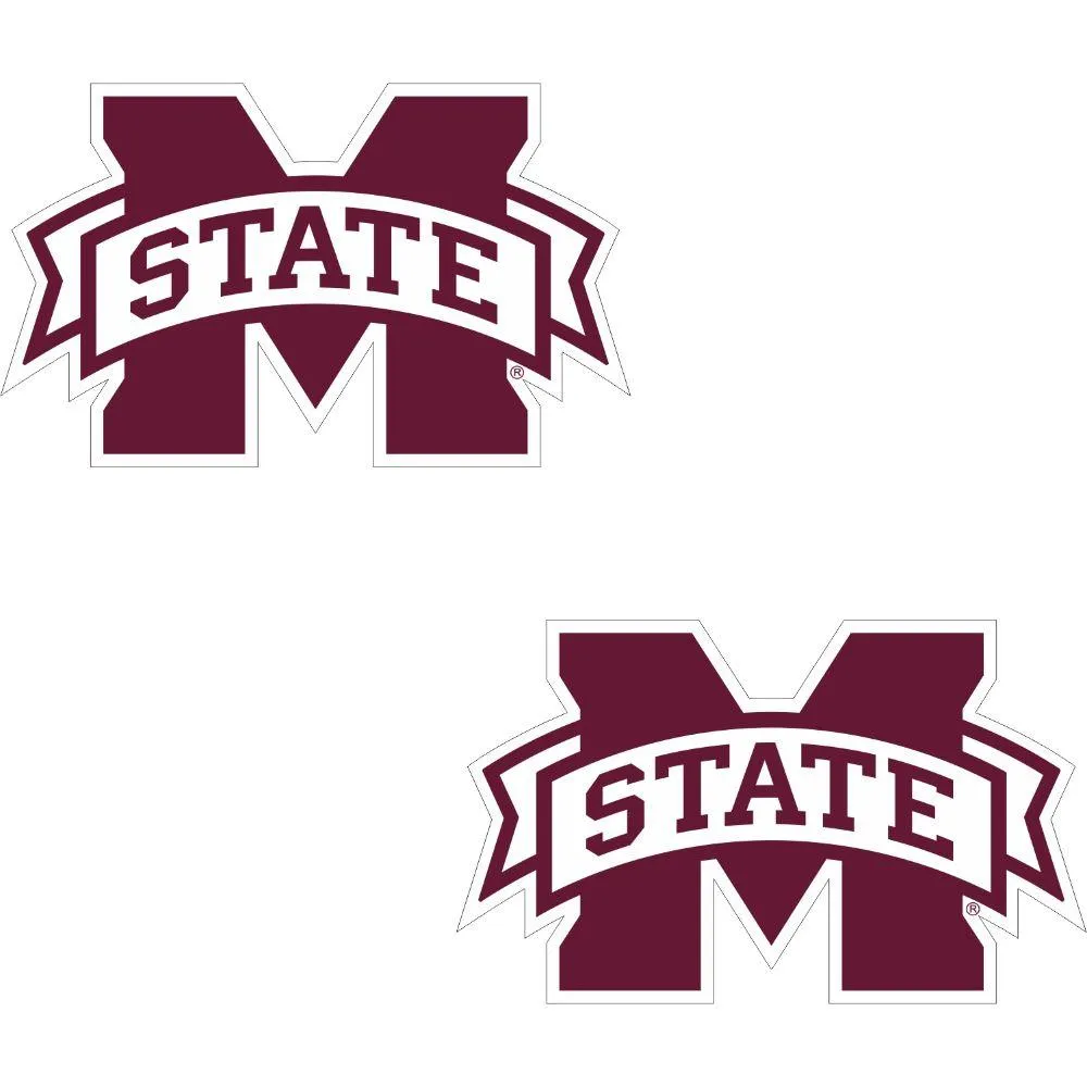  Bulldogs | Mississippi State 2 Pack M State Decals | Alumni Hall