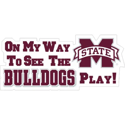  Bulldogs | Mississippi State On My Way To See The Bulldogs Play 16  Magnet | Alumni Hall