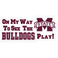  Bulldogs | Mississippi State On My Way To See The Bulldogs Play 16  Magnet | Alumni Hall