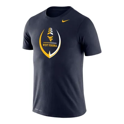 Wvu | West Virginia Nike Drifit Legend Football Element With Logo Tee Alumni Hall