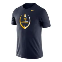 Wvu | West Virginia Nike Drifit Legend Football Element With Logo Tee Alumni Hall