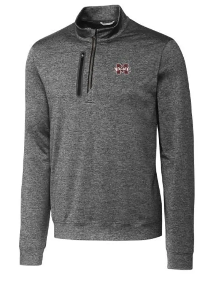 Bulldogs | Mississippi State Cutter & Amp ; Buck Big Tall Stealth Half Zip Pullover Alumni Hall