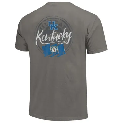 Cats | Kentucky State Flag Circle Short Sleeve Comfort Colors Tee Alumni Hall