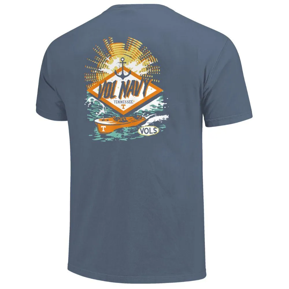 Vols | Tennessee Vol Navy Sign Short Sleeve Comfort Colors Tee Alumni Hall