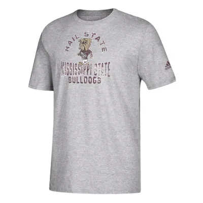 Bulldogs, Mississippi State Adidas V-Neck Baseball Jersey