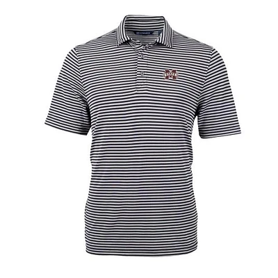 Mississippi State Cutter & Buck Ecopique Stripe Polo