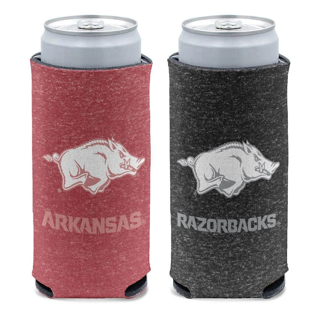  Razorbacks | Arkansas Heathered Slim Can Cooler | Alumni Hall