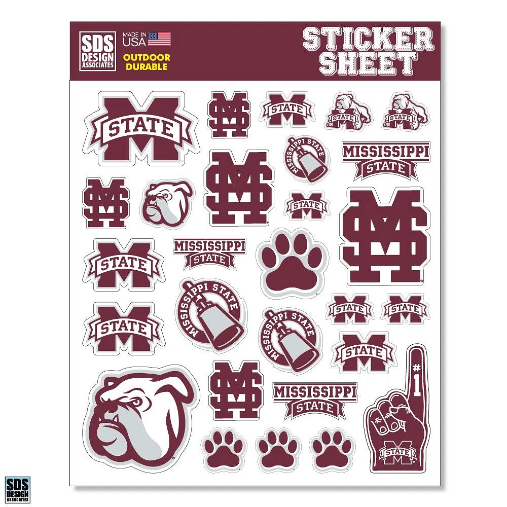 Mississippi State Standard Sticker Sheet