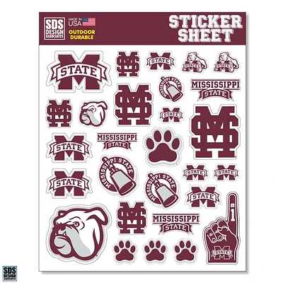 Mississippi State Standard Sticker Sheet