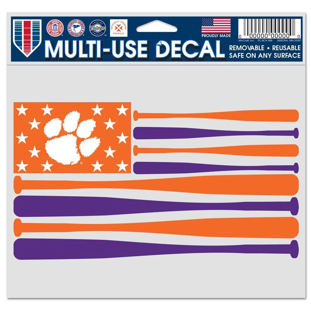  Clemson | Clemson Baseball Flag Decal | Alumni Hall