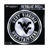  Wvu | West Virginia Metallic Circle Decal | Alumni Hall