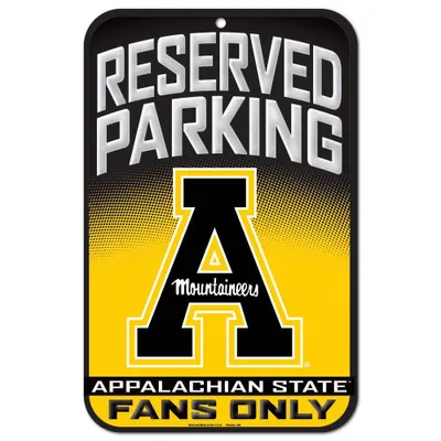  App | App State 11  X 17  Reserved Parking Sign | Alumni Hall