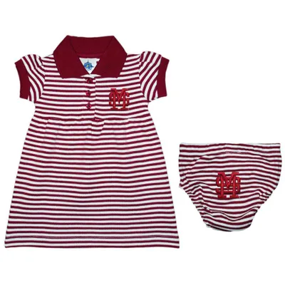 Mississippi State Infant Striped Gameday Dress With Bloomer