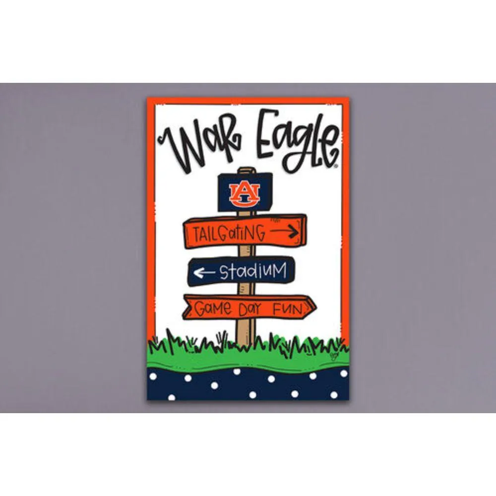  Aub | Auburn Magnolia Lane 12  X 18  Arrow Sign Garden Flag | Alumni Hall