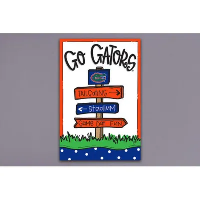  Gators | Florida Magnolia Lane 12  X 18  Arrow Sign Garden Flag | Alumni Hall
