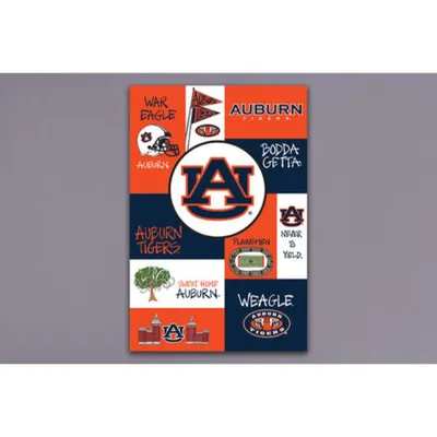  Aub | Auburn Magnolia Lane 12  X 18  Multi Logo Garden Flag | Alumni Hall