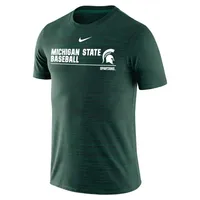 Spartans | Michigan State Nike Drifit Legend Velocity Baseball Short Sleeve Tee Alumni Hall