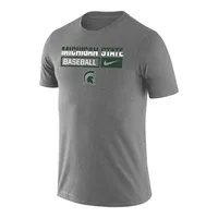 Spartans | Michigan State Nike Drifit Legend Split Color Baseball Tee Alumni Hall