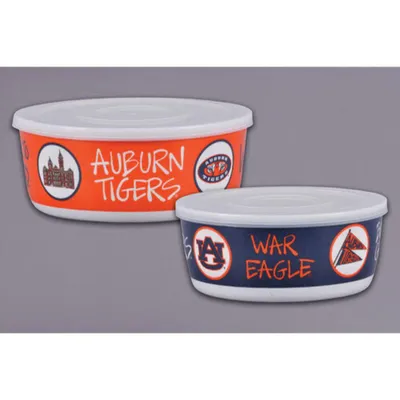  Aub | Auburn Magnolia Lane Bowl Sets With Lids | Alumni Hall