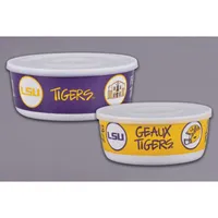  Lsu | Lsu Magnolia Lane Bowl Sets With Lids | Alumni Hall