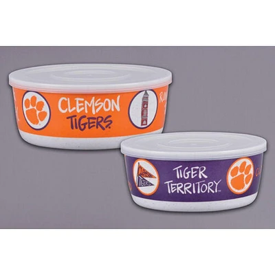 Clemson Magnolia Lane Bowl Sets With Lids