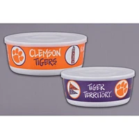 Clemson Magnolia Lane Bowl Sets With Lids