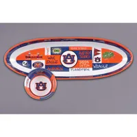  Aub | Auburn Magnolia Lane Chip And Dip Oblong Set | Alumni Hall