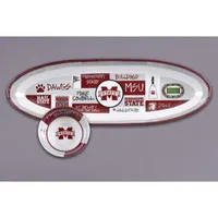  Bulldogs | Msu Magnolia Lane Chip And Dip Oblong Set | Alumni Hall