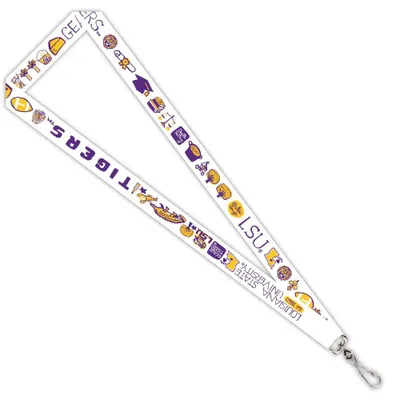 Alumni Hall Lsu Heritage Pewter Key Chain (Purple)