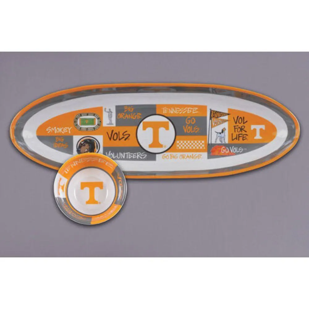  Vols | Tennessee Magnolia Lane Chip And Dip Oblong Set | Alumni Hall