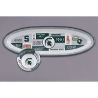  Spartans | Michigan State Magnolia Lane Chip And Dip Oblong Set | Alumni Hall