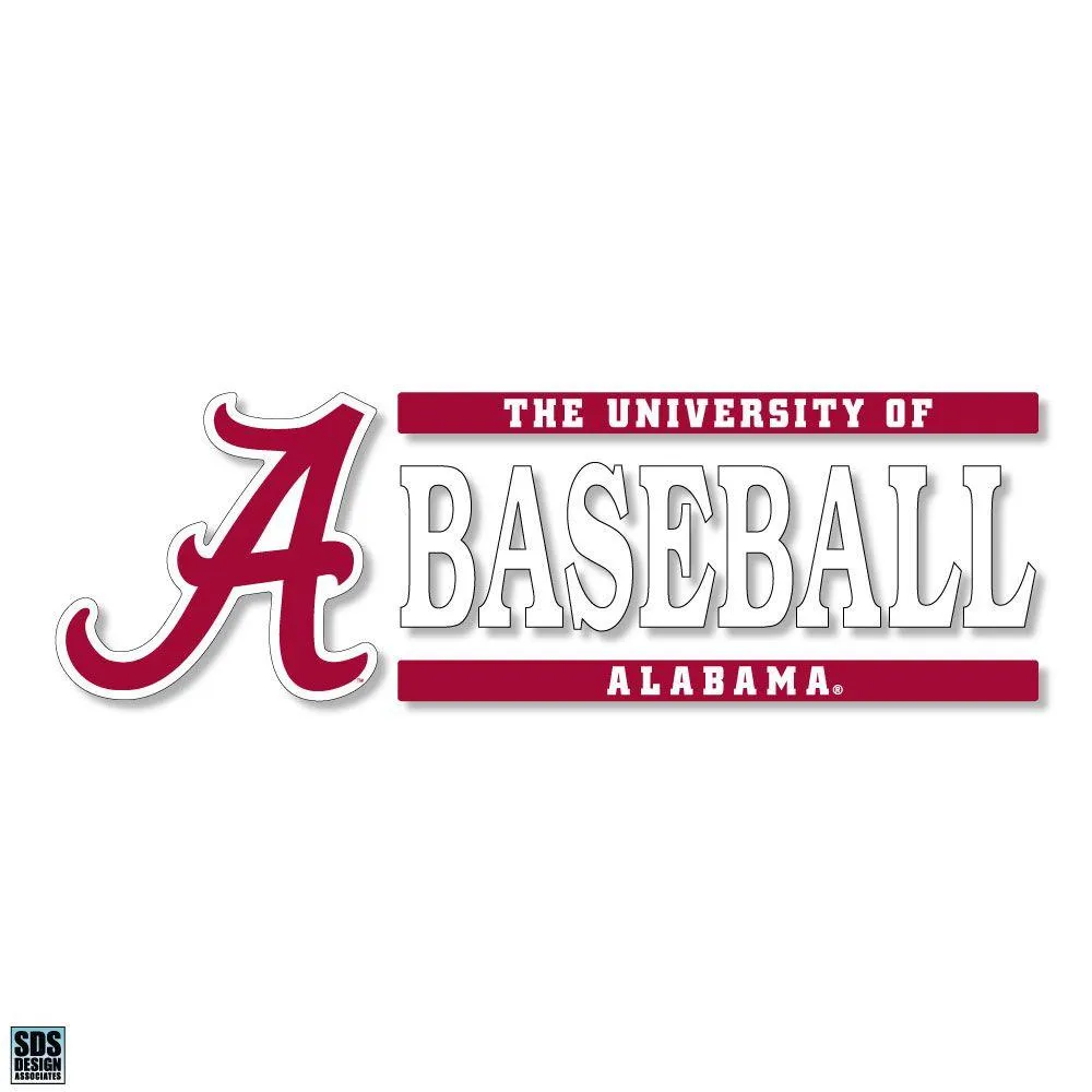  Bama | Alabama Baseball 6 X 2  Decal | Alumni Hall