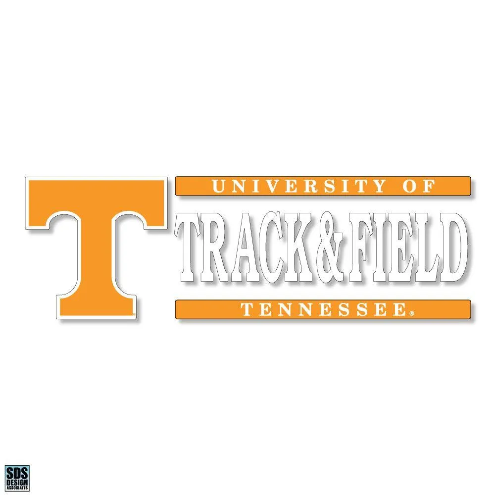  Vols | Tennessee Track And Field 6 X 2  Decal | Alumni Hall