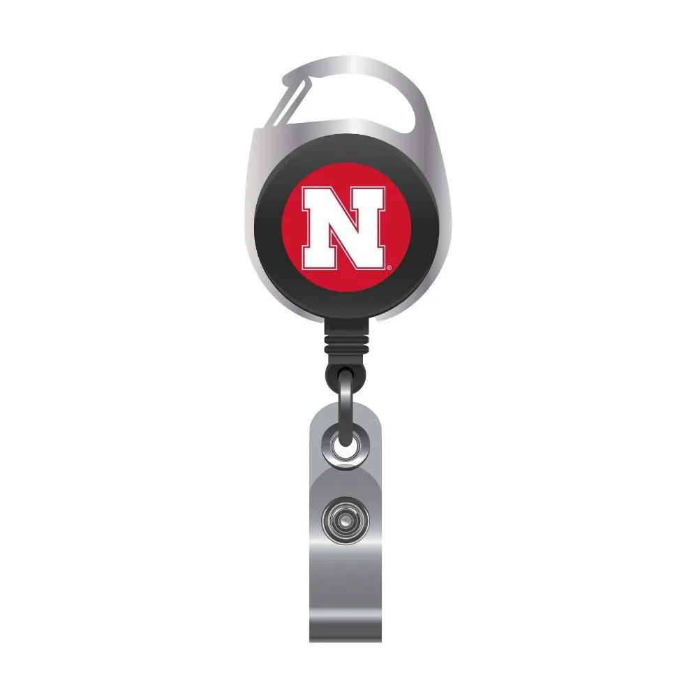  Huskers | Nebraska Carabiner Badge Reel | Alumni Hall