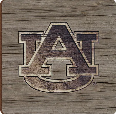  Aub | Auburn Logo Woodgrain Magnet | Alumni Hall