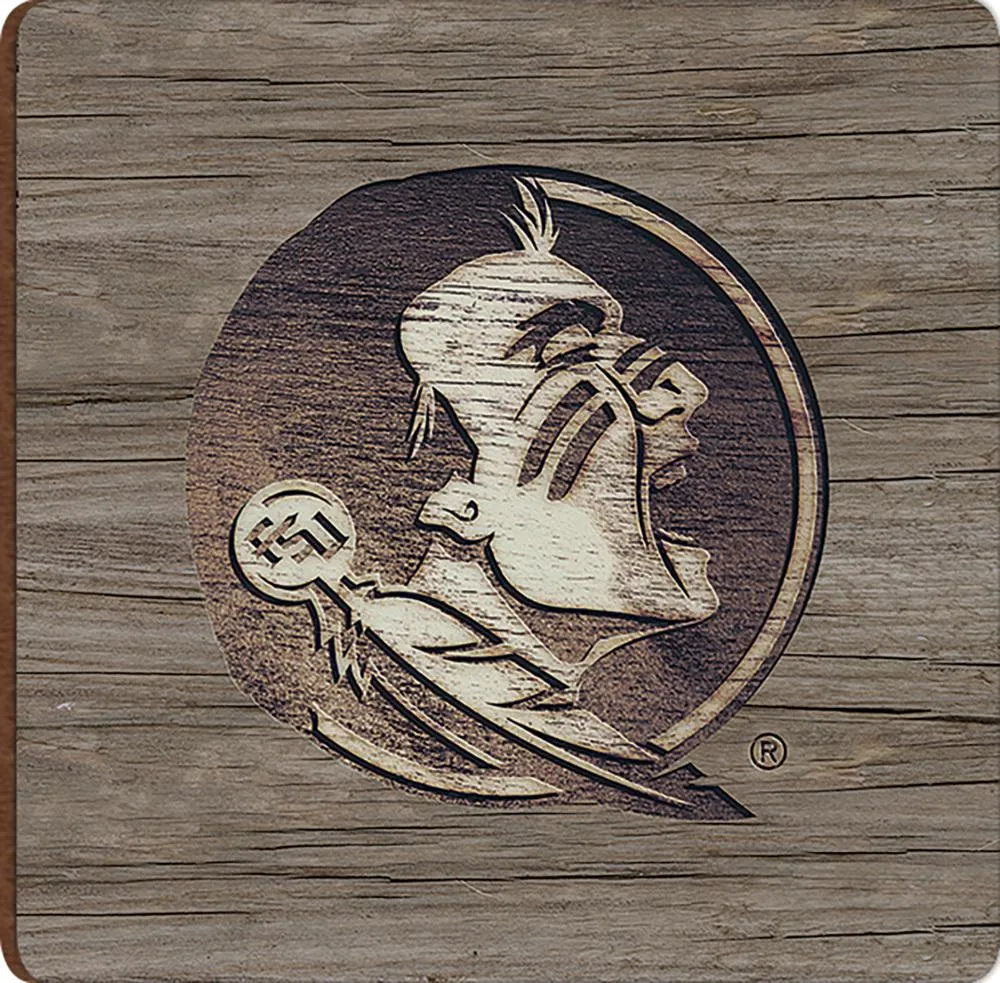  Fsu | Florida State Logo Woodgrain Magnet | Alumni Hall