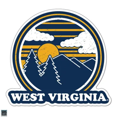  Ahs | Seasons Design West Virginia Circle Mountain 3  Decal | Alumni Hall