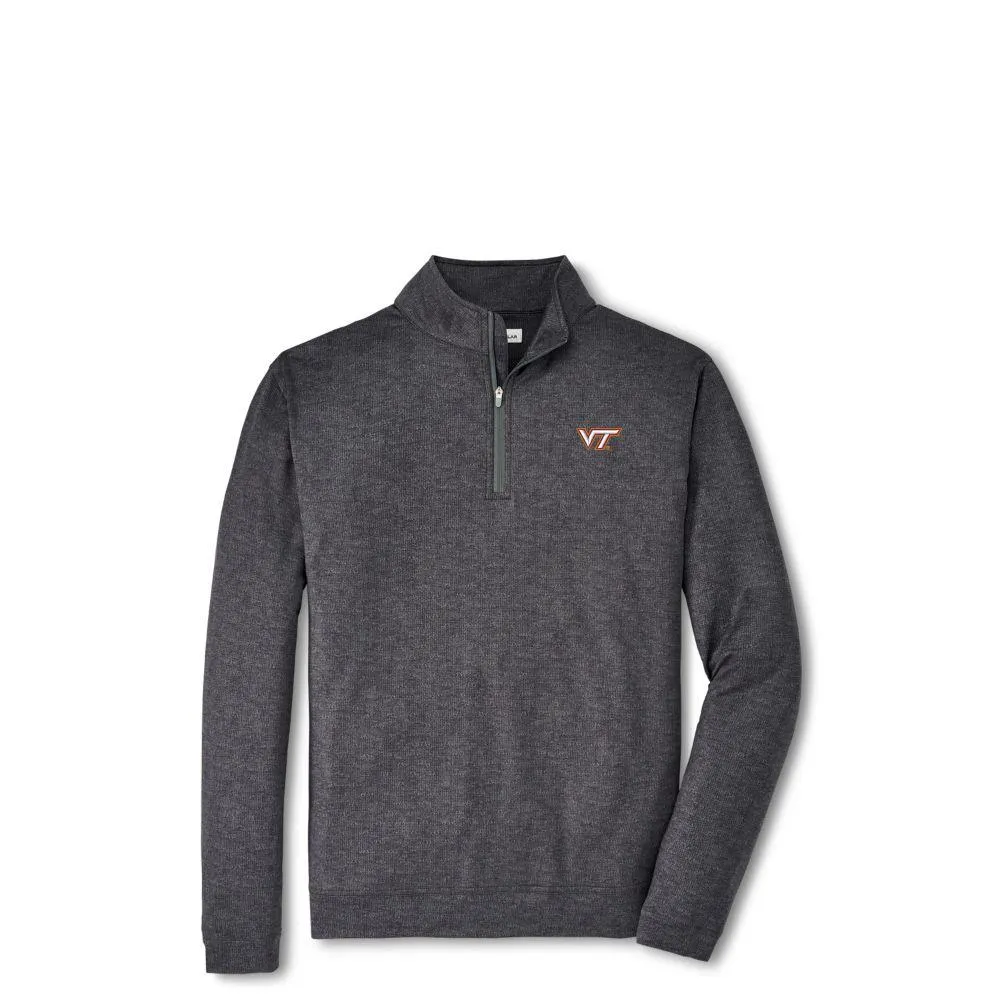 Hokies | Virginia Tech Peter Millar Perth Stitch Performance 1/4 Zip Pullover Alumni Hall